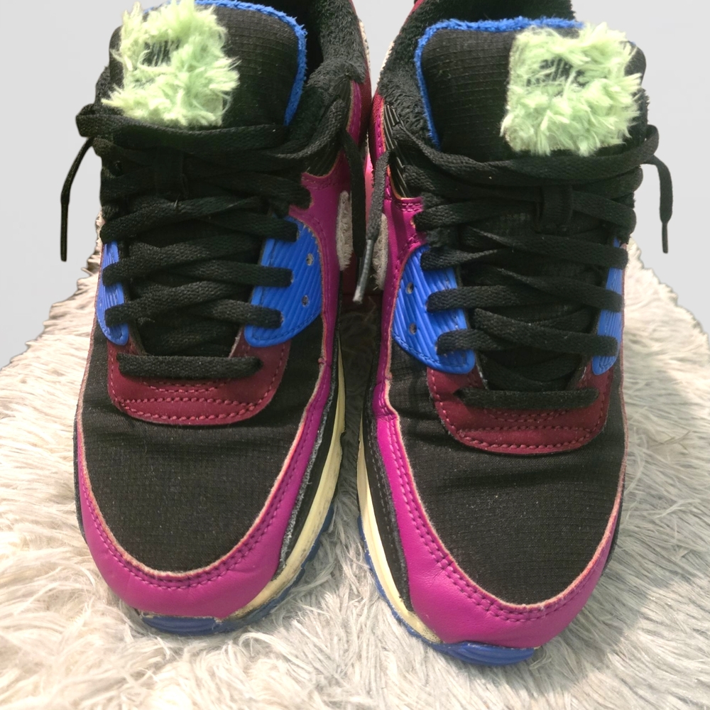 Nike Air Max 90 Women's Sneakers - Black, Blue, Purple